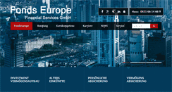 Desktop Screenshot of fonds-europe.com